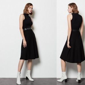 KAREN MILLEN Belted Midi Knit Dress